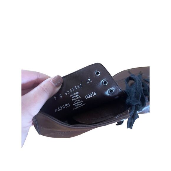 Stacy Adams Mens Brown Cap Toe Leather Lace Up Madison High Top Boots Size 9 - Picture 7 of 8